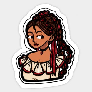 Mexican Ribbons Sticker